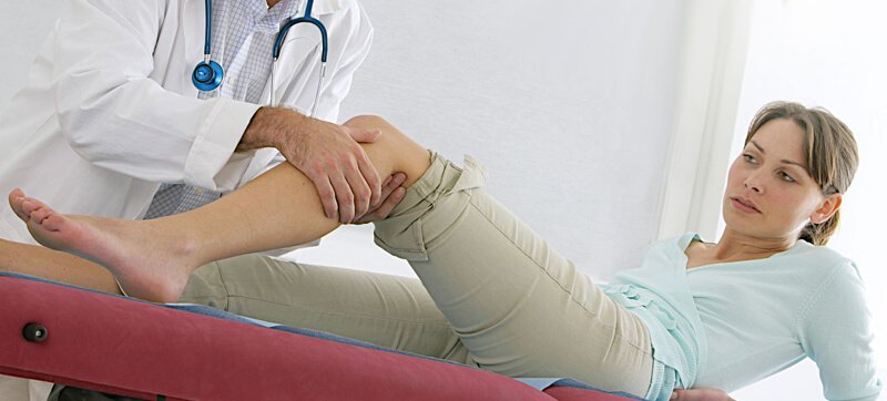 Степень выраженности боли в колено